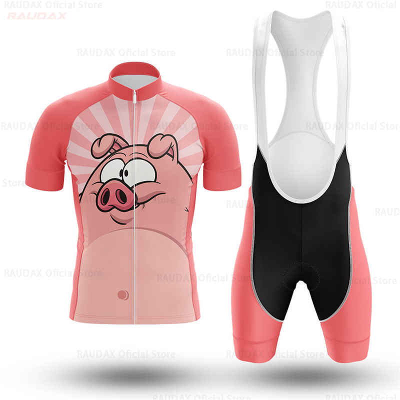 남성용 재미있는 돼지 캐릭터 애니메이션 사이클링 저지  - Cycling Commute Shorts 리뷰 및 가격